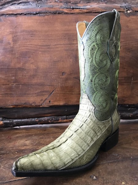 Bota piel de cola de Cocodrilo