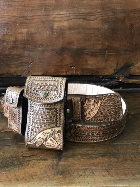 Juego de Cinto,  Porta celular y porta navaja