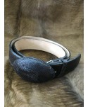 Cinturón en Piel de Armadillo con hebilla oval